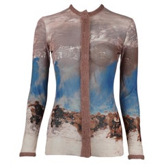 Jean Paul Gaultier Classique F/W 1998–1999 “Raft of the Medusa” Mesh Print Top M