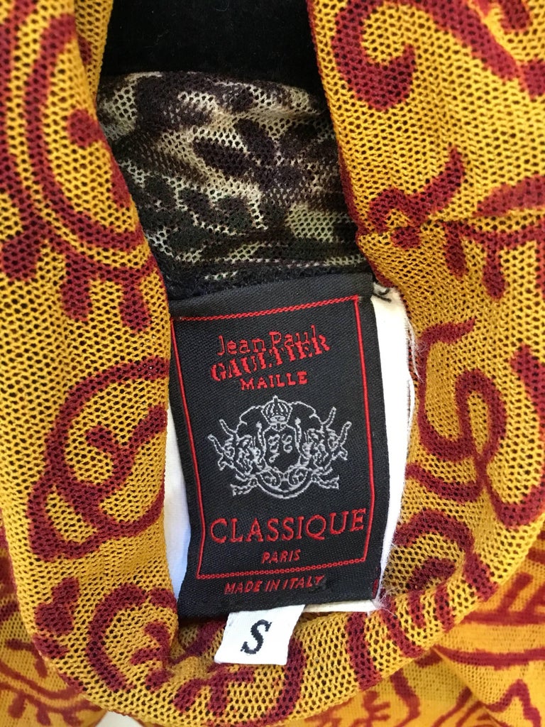 Jean Paul Gaultier Classique Fuzzi Stocking Knit Top and Cardigan Set ...