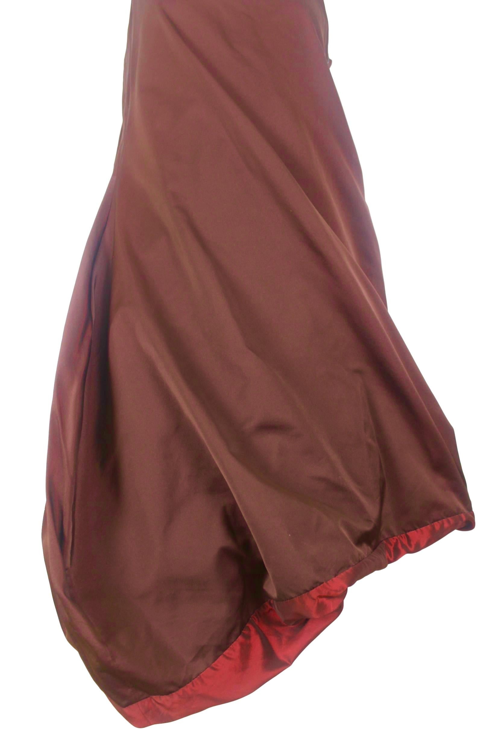 Jean Paul Gaultier Classique Label Bronze Satin Balloon Dress Spring/Summer 2003 For Sale 8