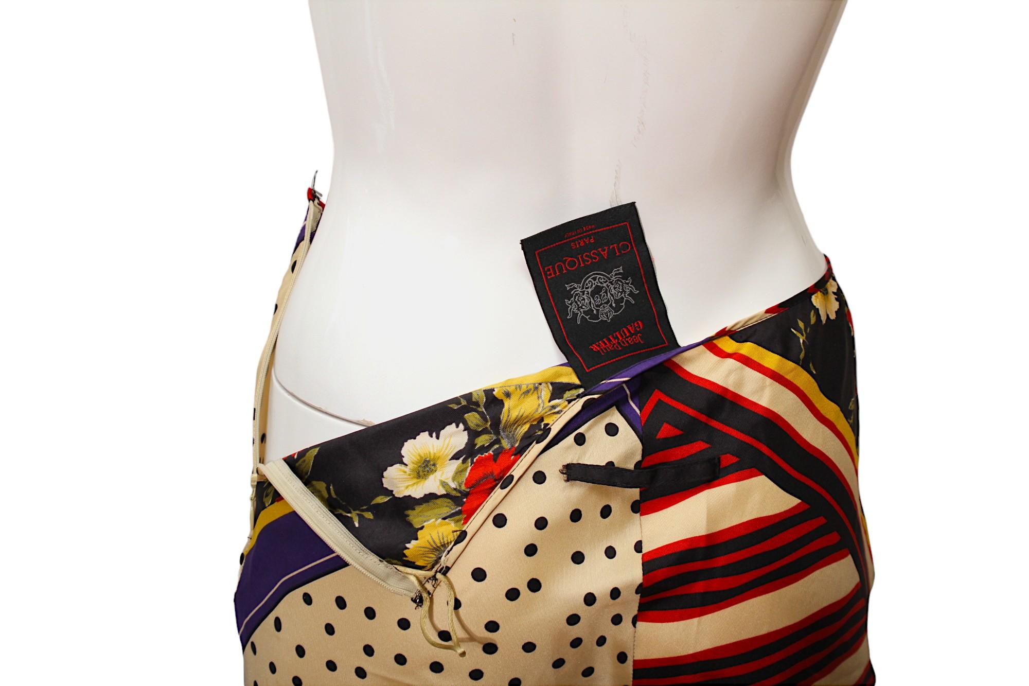 JEAN PAUL GAULTIER, Classique, Patchwork silk pants and silk scarf-like top 6