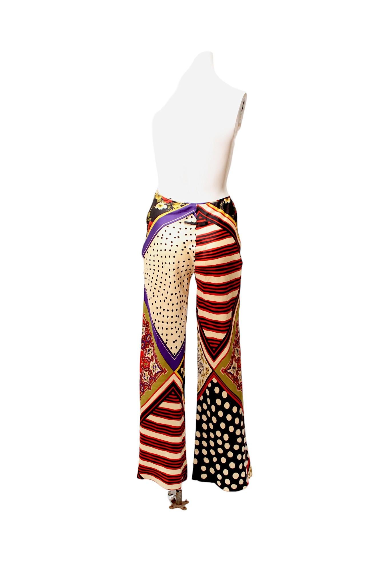 JEAN PAUL GAULTIER, Classique, Patchwork silk pants and silk scarf-like top 5
