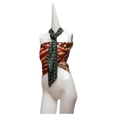 JEAN PAUL GAULTIER, Classique, Patchwork silk pants and silk scarf-like top
