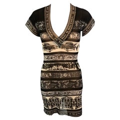 Jean Paul Gaultier Classique S/S 1998 Vintage Logo Semi-Sheer Mesh Mini Dress