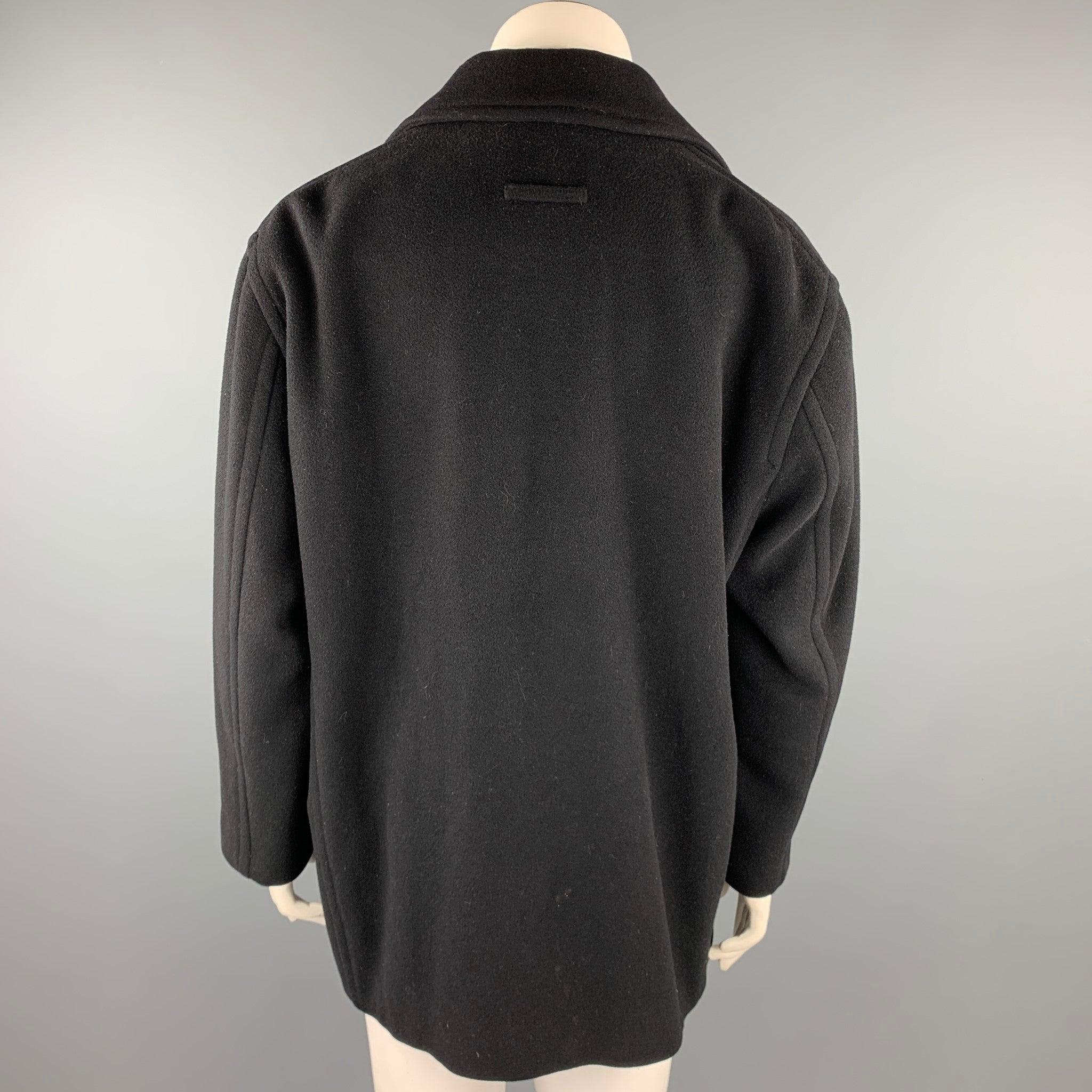 Women's JEAN PAUL GAULTIER CLASSIQUE Size 10 Black Wool Blend Open Front Coat For Sale