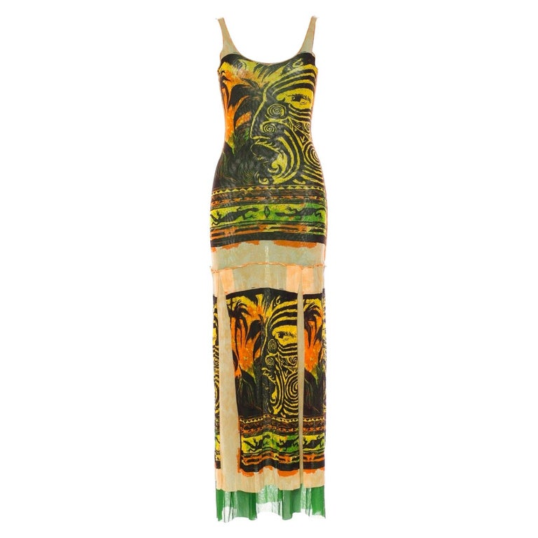 Jean Paul Gaultier Classique Tribal Mesh Dress, 1990s at 1stDibs ...