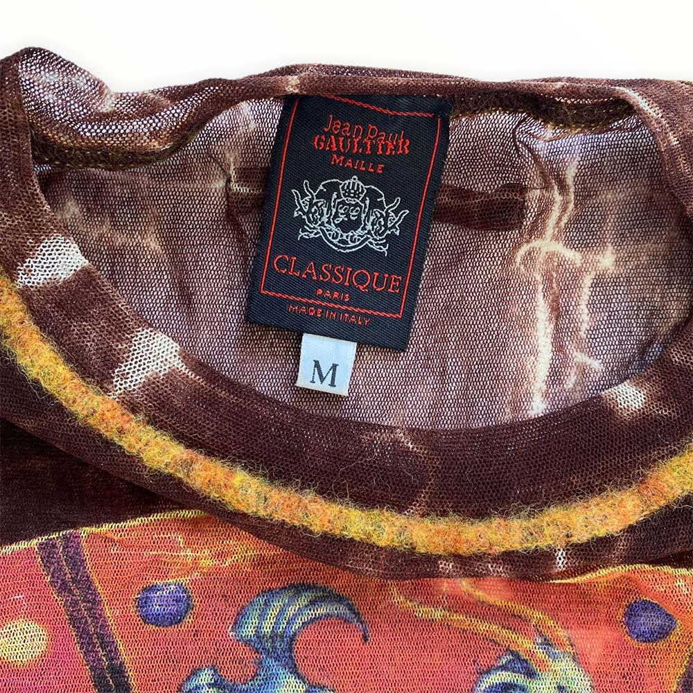 Jean Paul Gaultier Classique  Vintage 1998 Astrología Zodiaco Top de malla en Bueno estado para la venta en London, GB