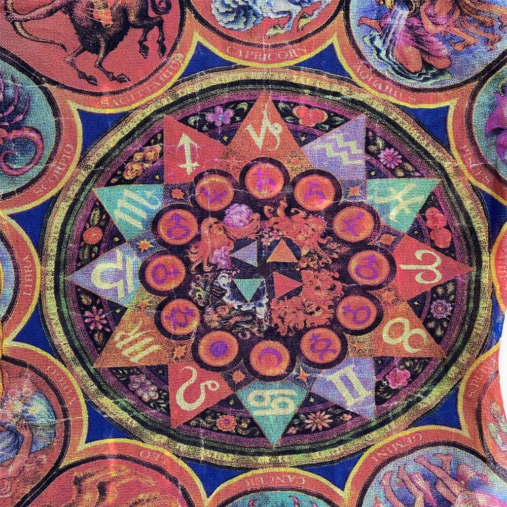 De las mujeres Jean Paul Gaultier Classique  Vintage 1998 Astrología Zodiaco Top de malla en venta