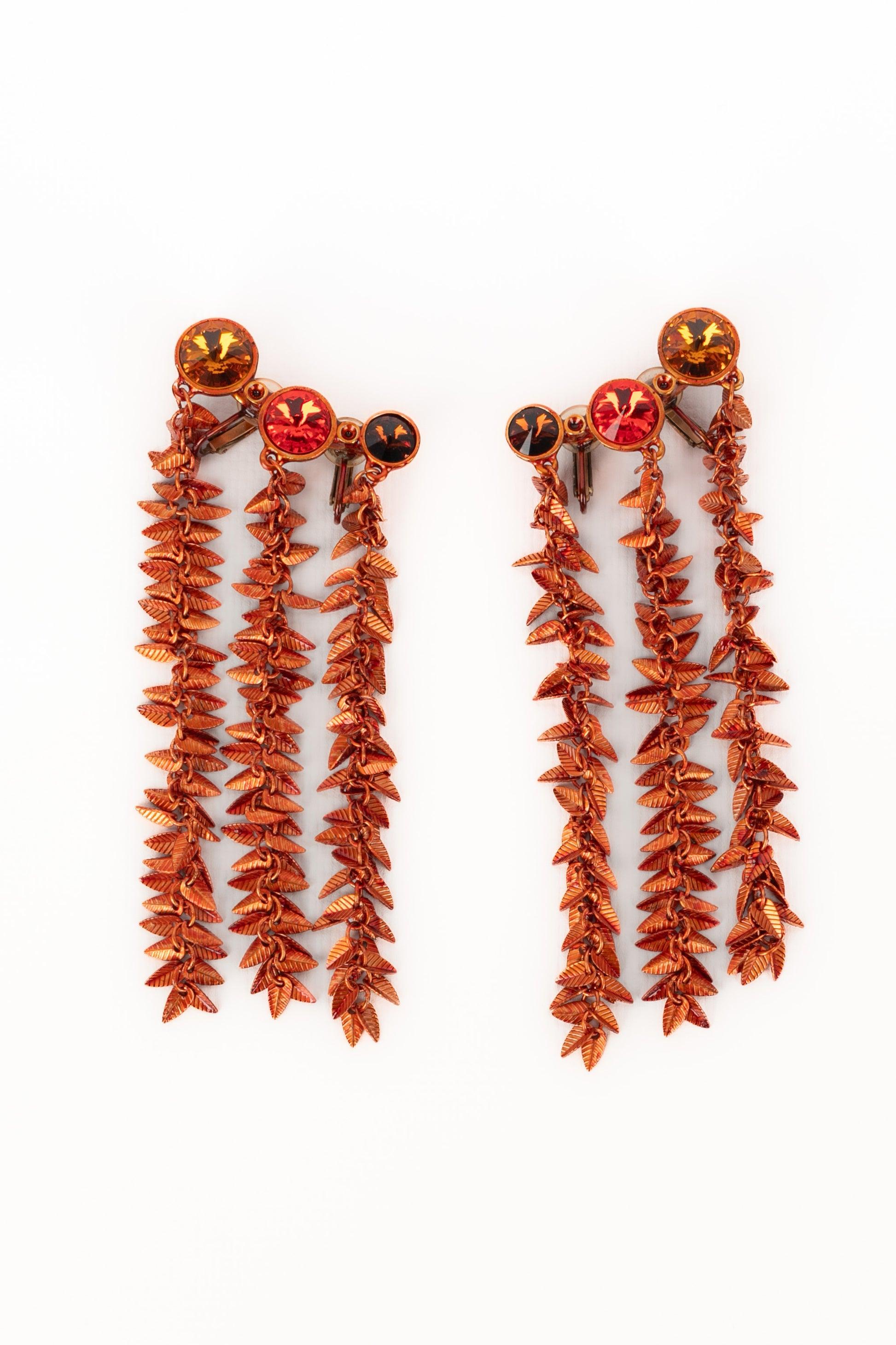 Jean Paul Gaultier Clip-on Earrings In Excellent Condition For Sale In SAINT-OUEN-SUR-SEINE, FR