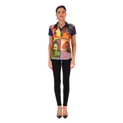 Jean Paul Gaultier Collectors Pop Art Vintage Mesh Top