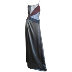 Jean Paul Gaultier Color Block Dress with Sheer Panels