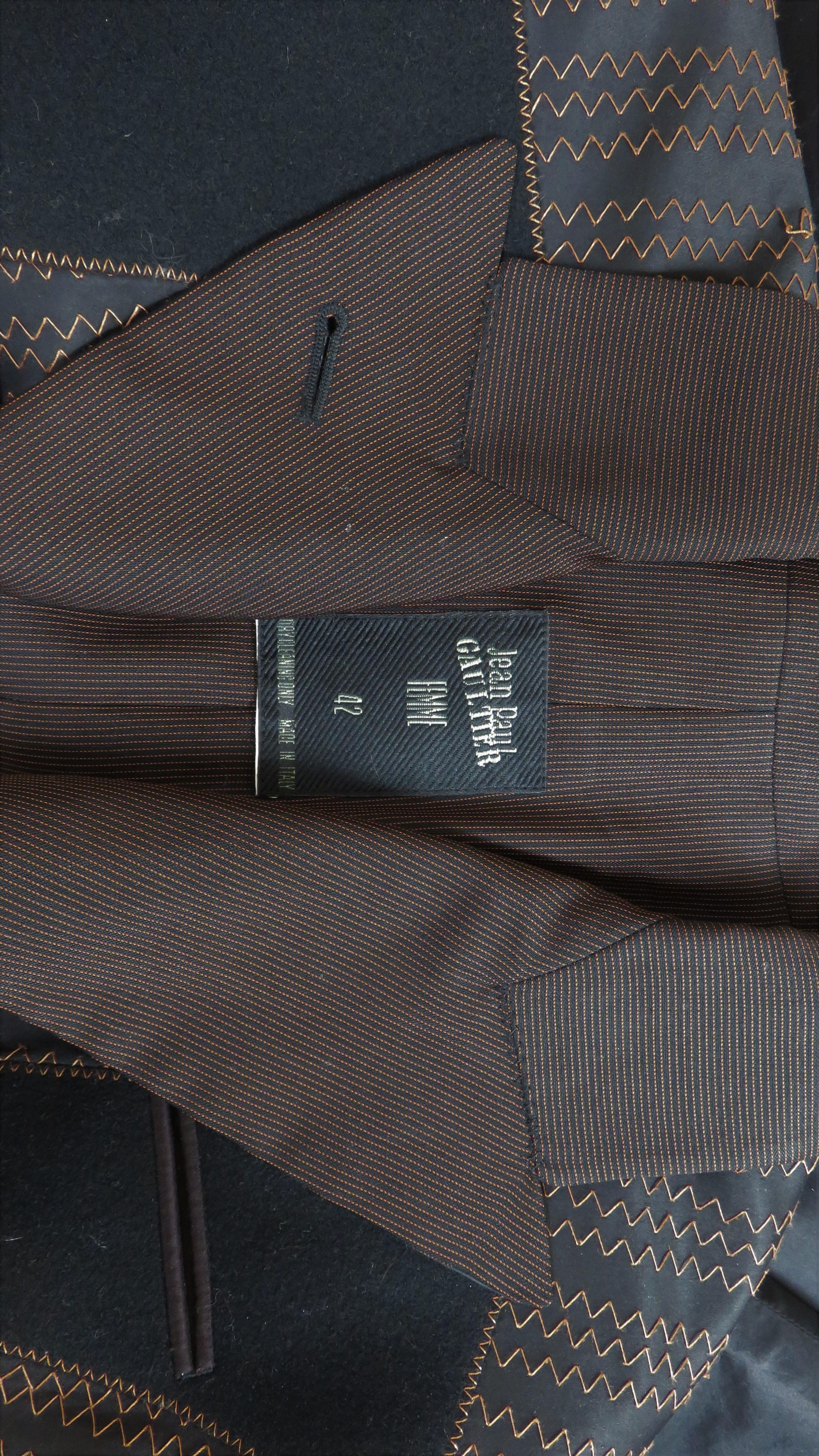 Jean Paul Gaultier Color Block Silk Jacket (veste en soie) en vente 10