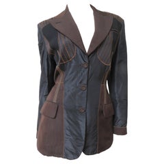 Jean Paul Gaultier Color Block Silk Jacket (veste en soie)