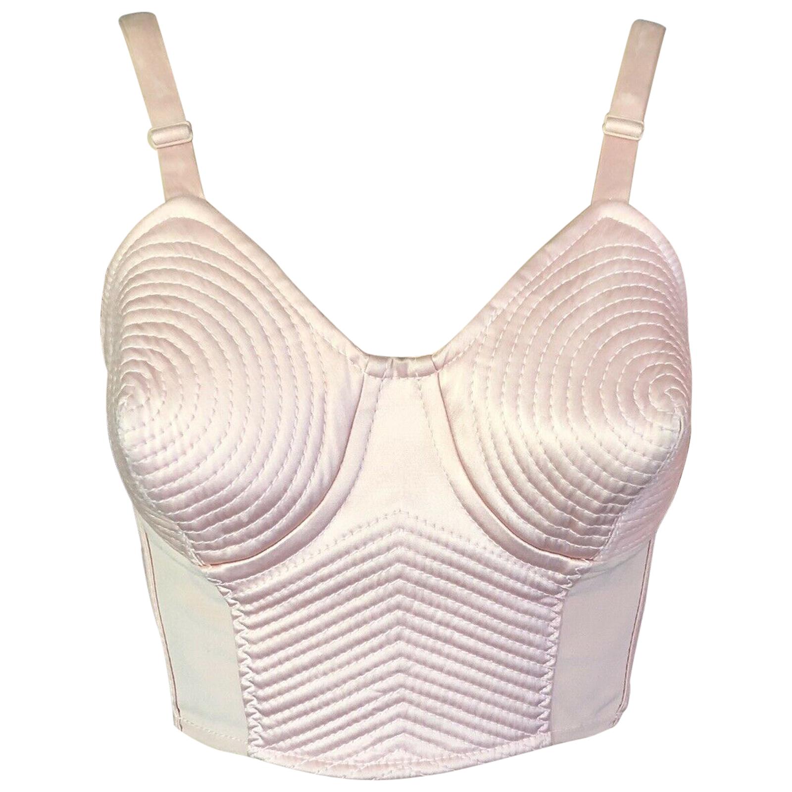 Jean Paul Gaultier Cone Bra Pink Corset Top 