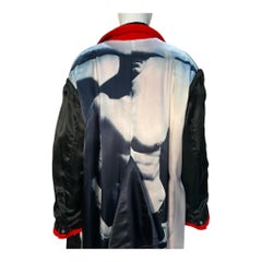 Jean Paul Gaultier F/W 1992 Red Convertible Coat Jumpsuit with Photograph Lining