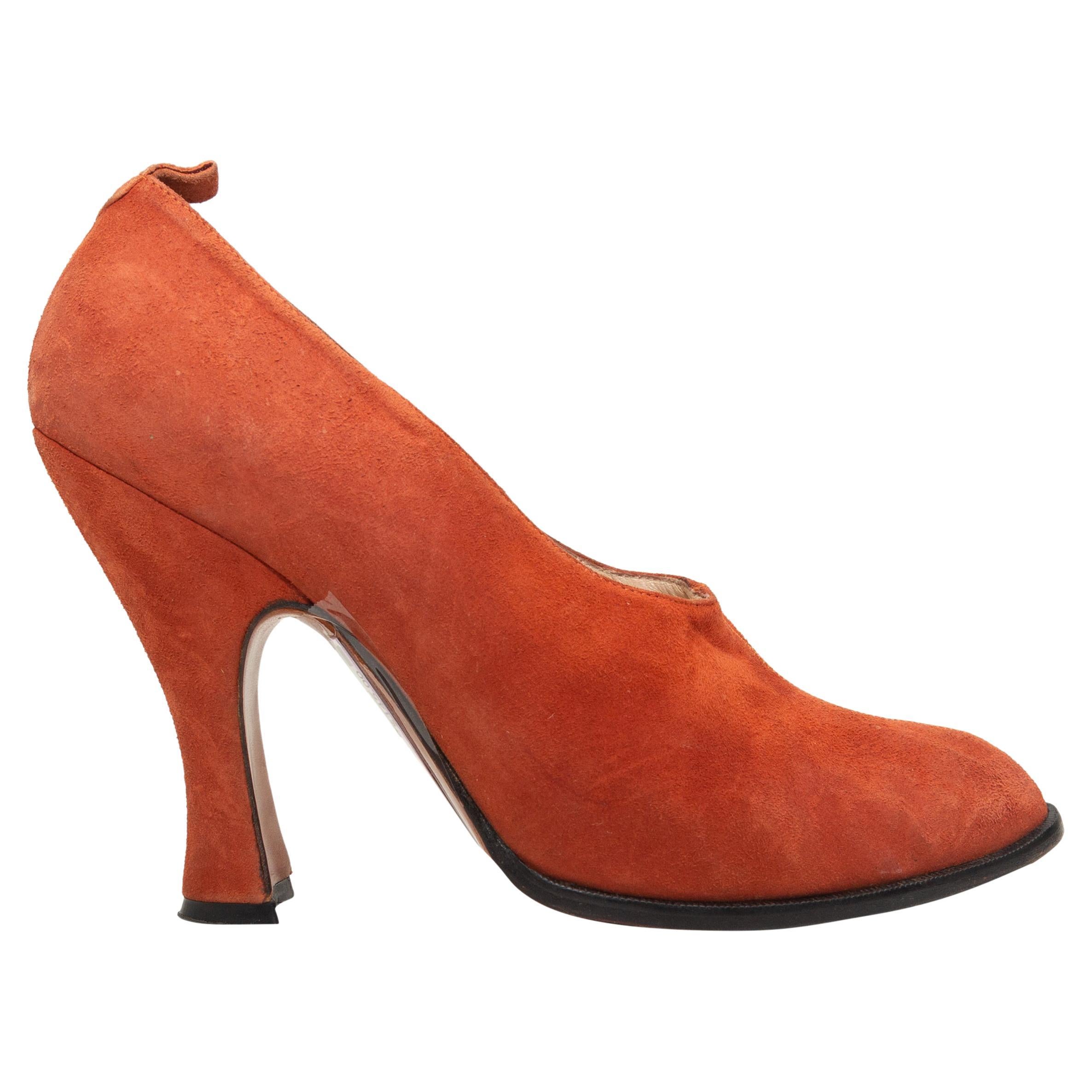 Jean Paul Gaultier Coral Suede Pumps