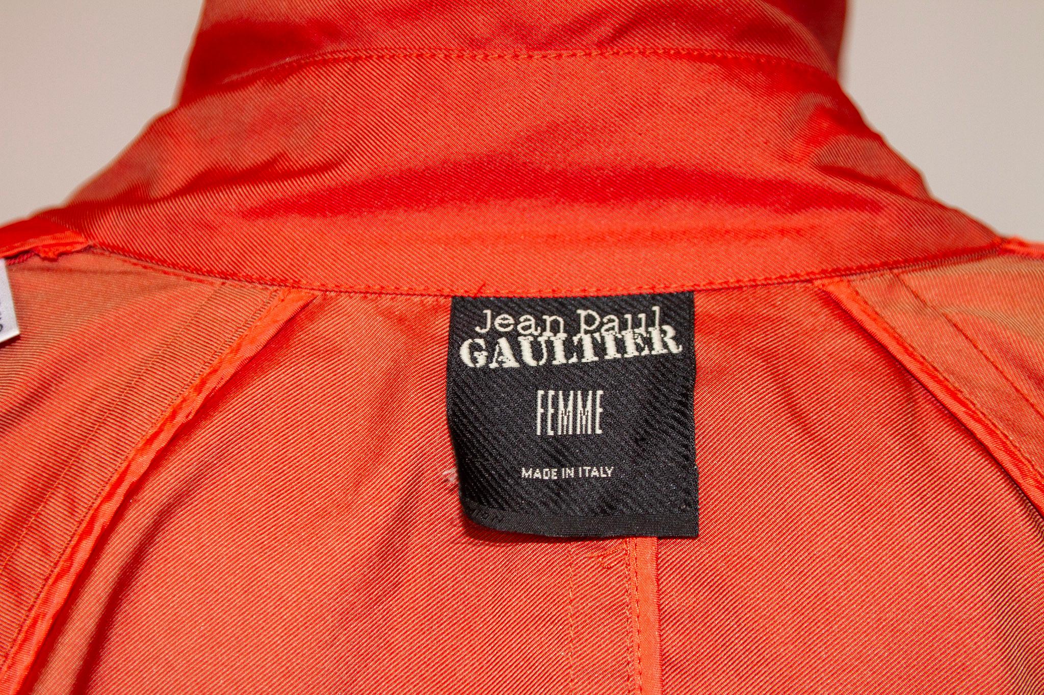 Jean Paul Gaultier Coral Trench Coat 6