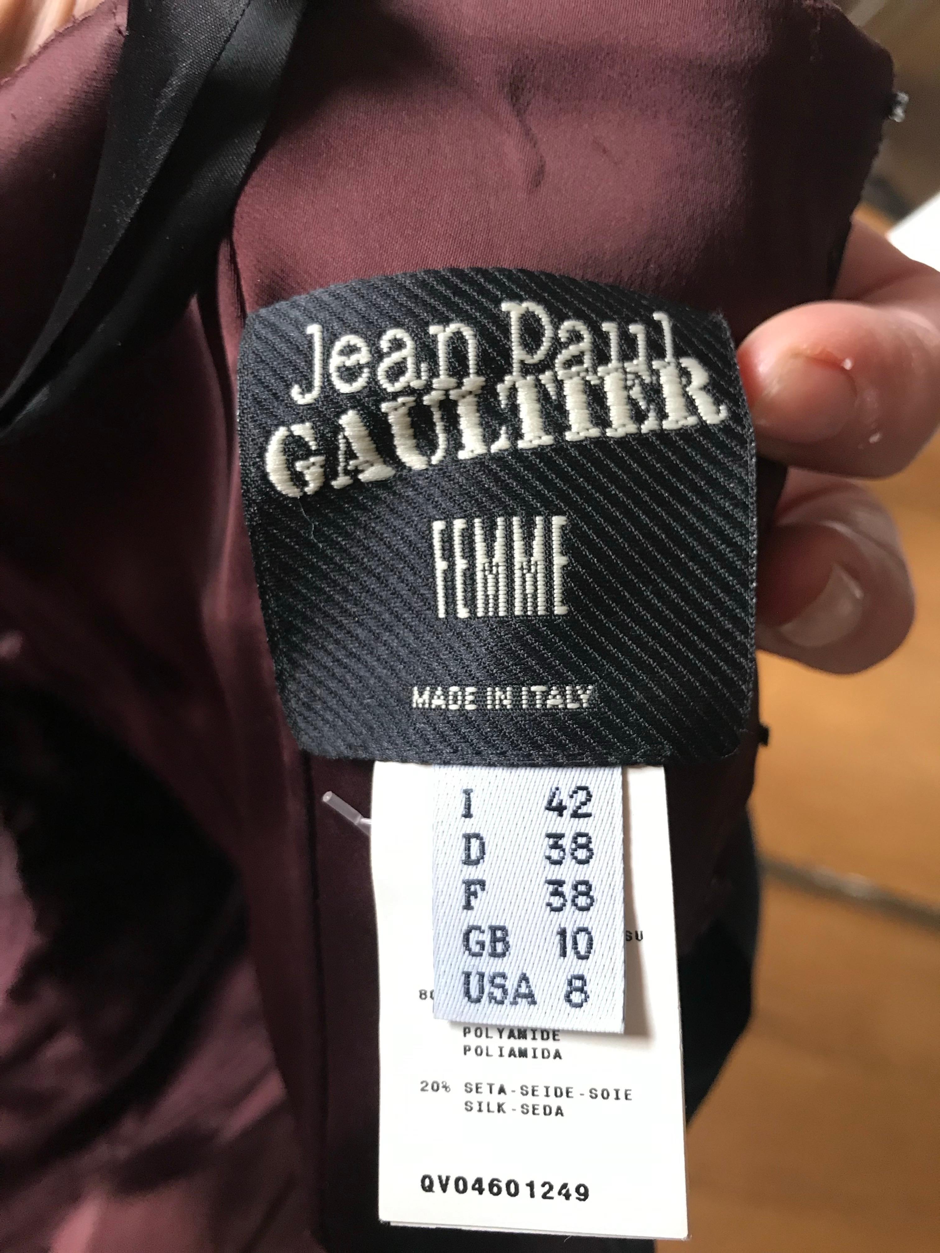 JEAN PAUL GAULTIER Robe de soirée à corset comme neuve en vente 1