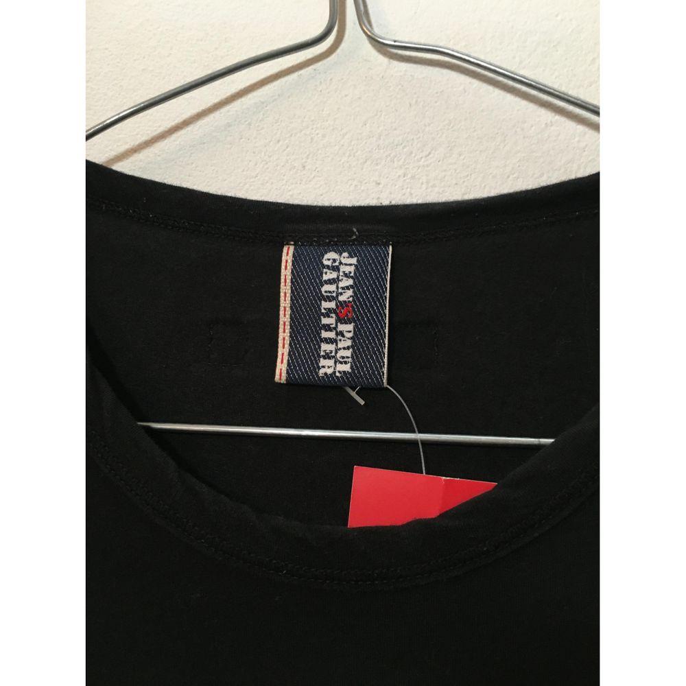 Women's Jean Paul Gaultier Cotton T-Shirt in Black  For Sale