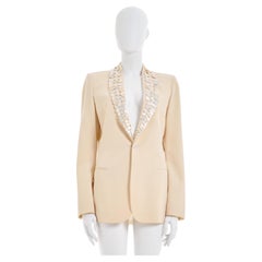 Jean Paul Gaultier Couture S/S 2003 mother of pearl button embellished jacket