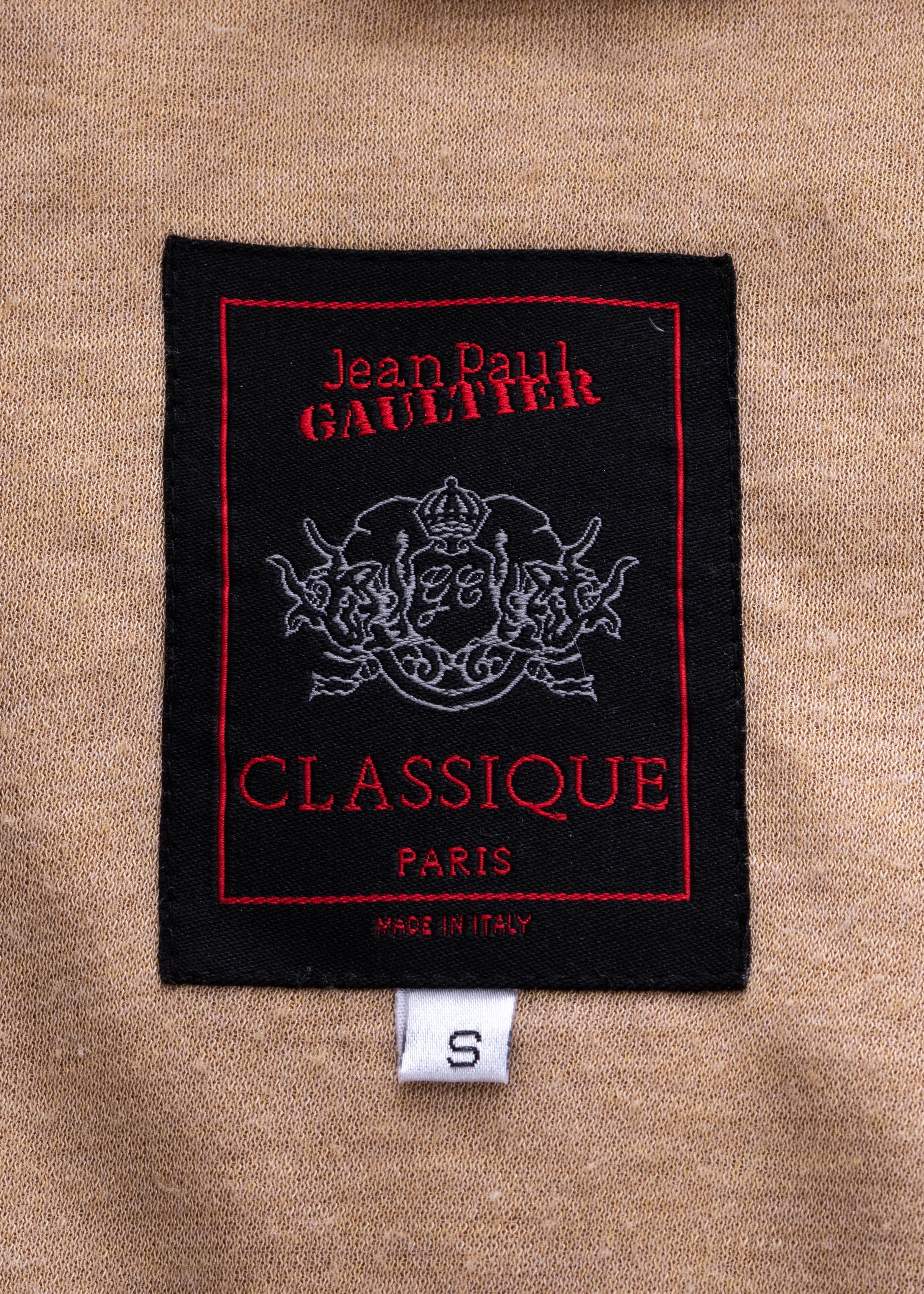 Jean Paul Gaultier cream oversized puffer coat, fw 1999 1