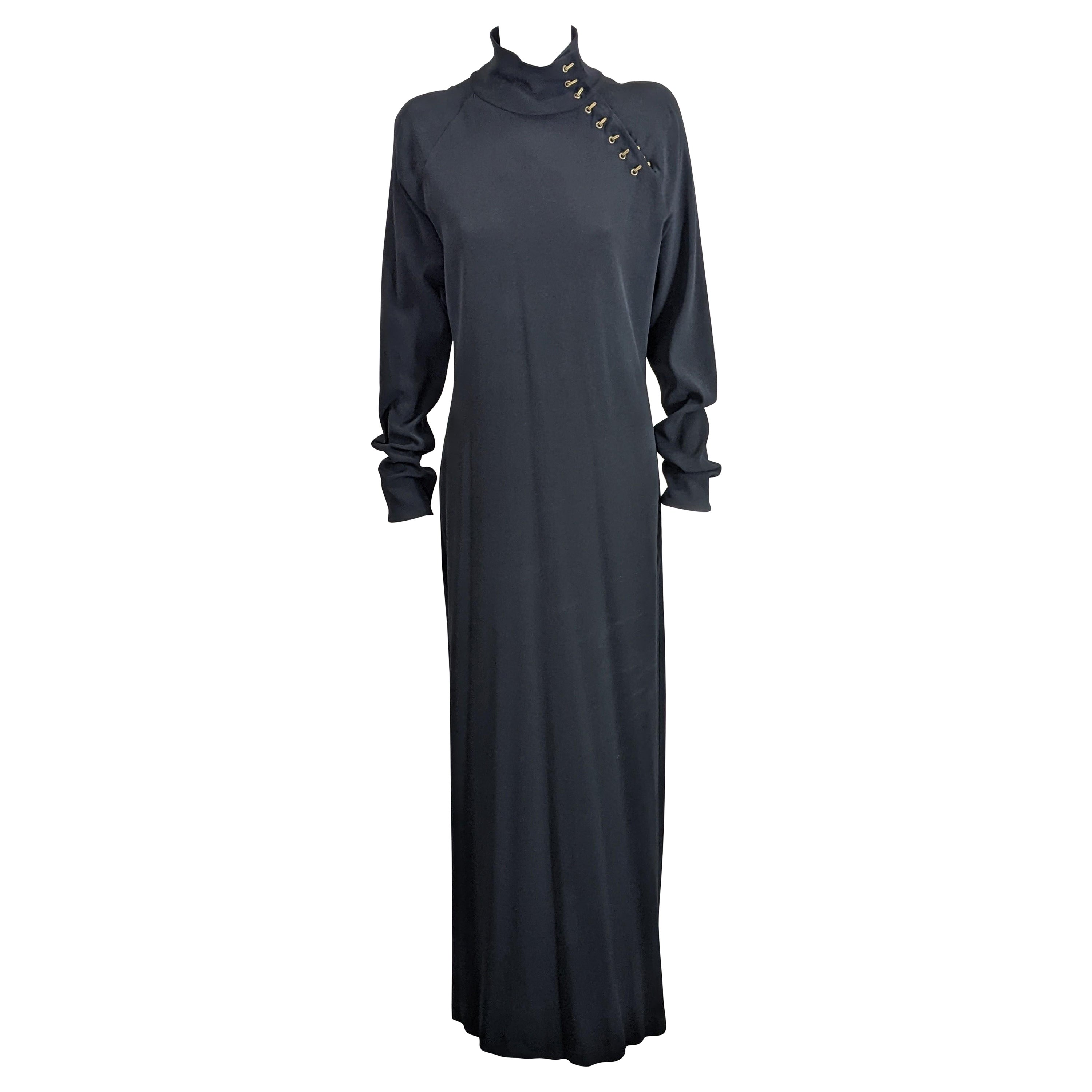 Jean Paul Gaultier Cheongsam aus Satin- Stretch mit Krepprücken im Angebot