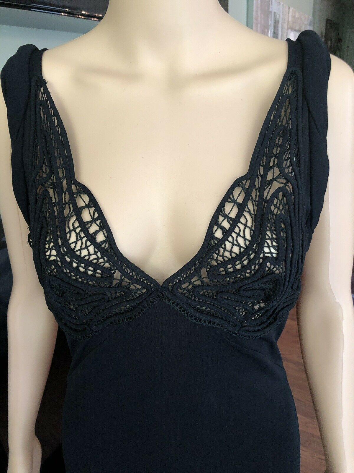 Nero Jean Paul Gaultier Jeans - Vestito nero con bustier all'uncinetto in vendita