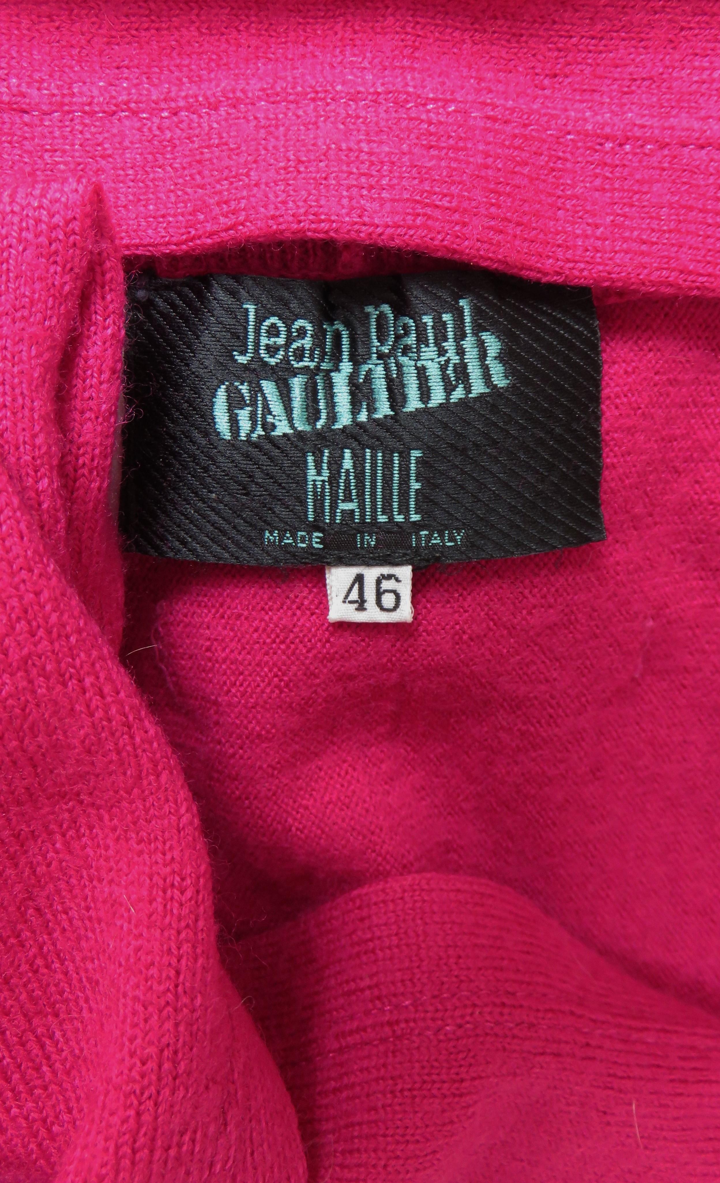 Jean Paul Gaultier Crop Turtleneck Sweater 1990s 12