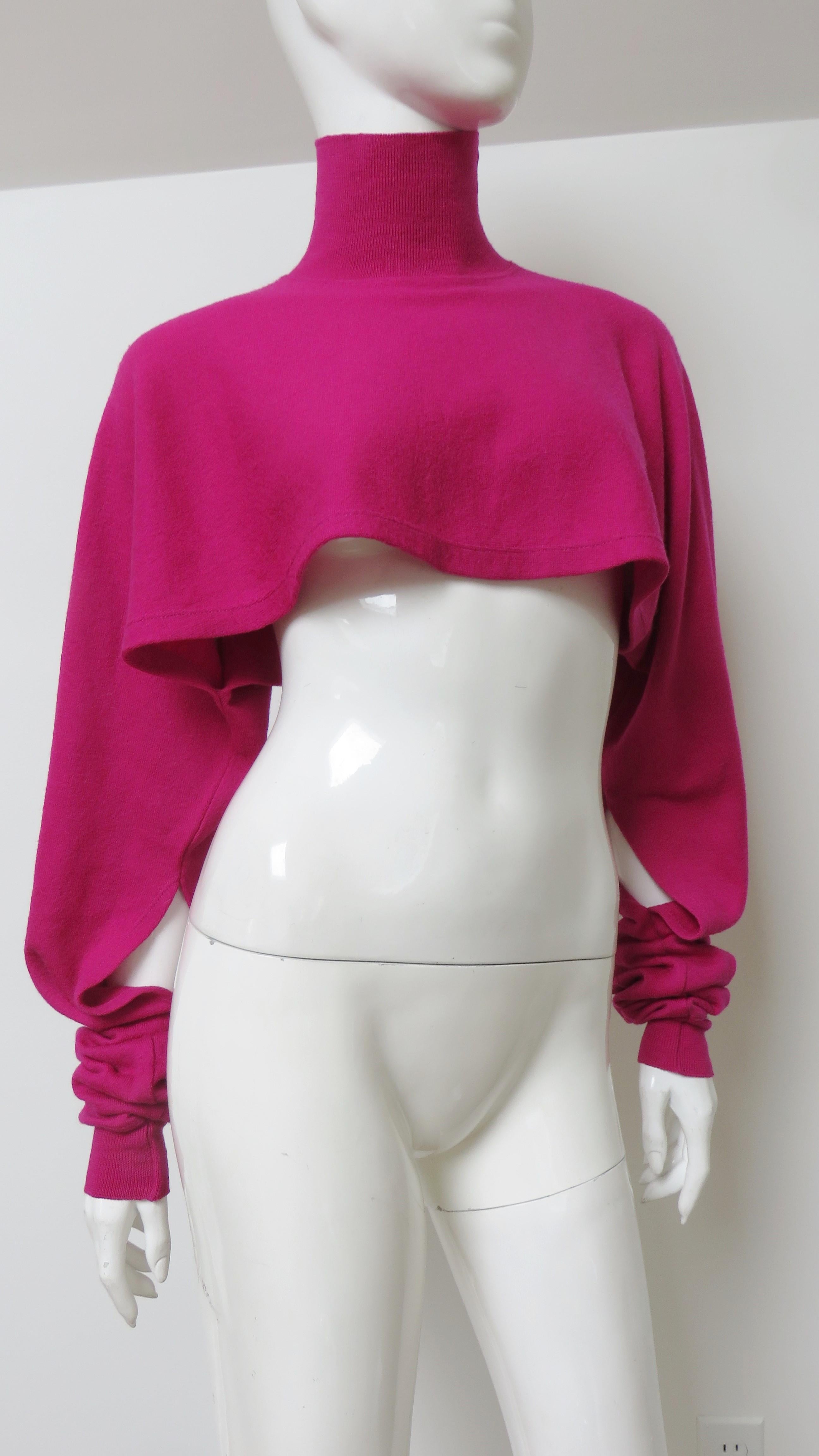 Jean Paul Gaultier Crop Turtleneck Sweater 1990s 4