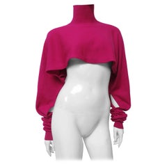Jean Paul Gaultier Crop Turtleneck Sweater 1990s
