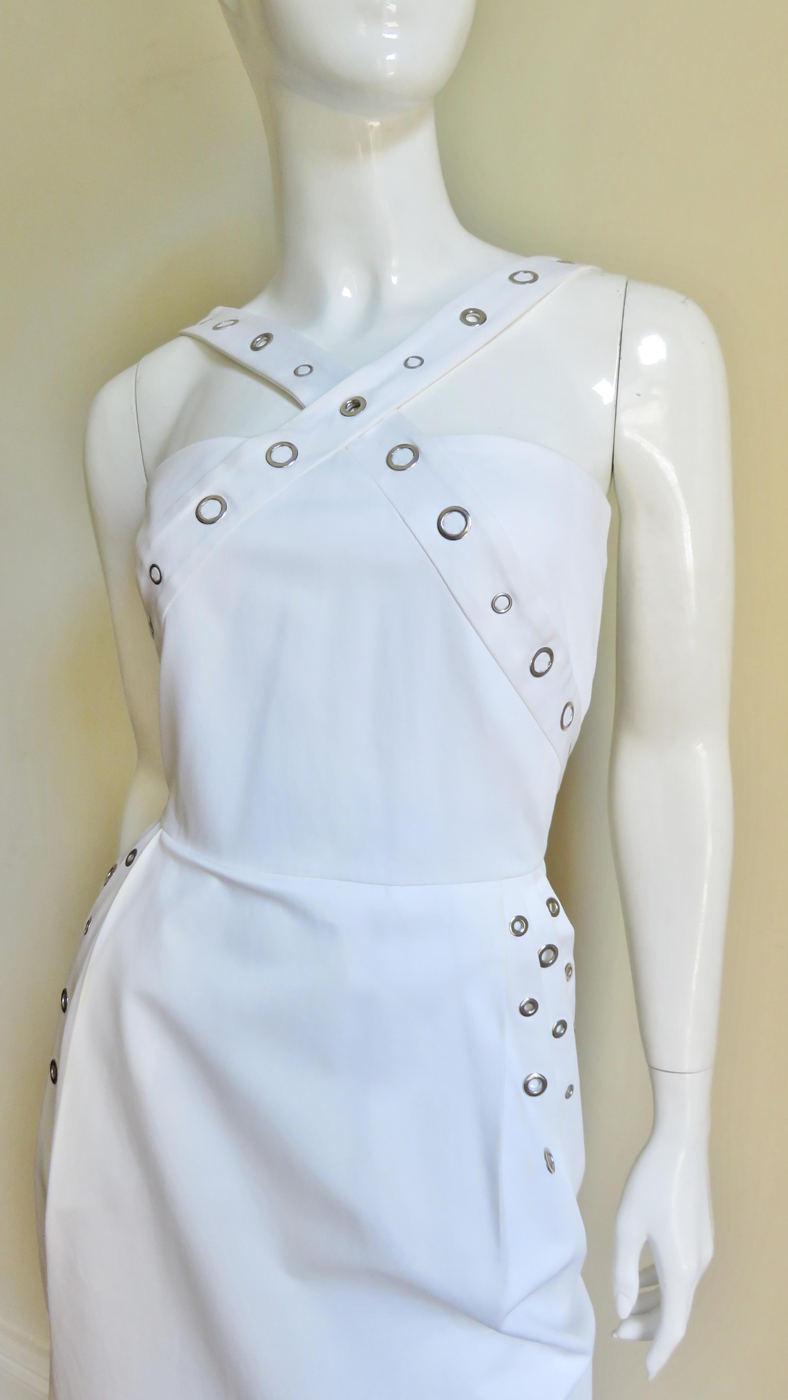 Blue Jean Paul Gaultier Dress With Grommets For Sale