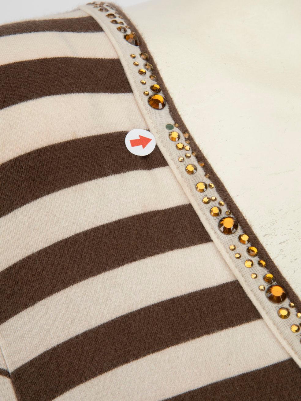 Jean Paul Gaultier Crystal Embellished Stripe Dress Size S 2