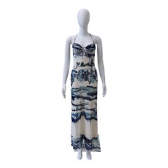 Jean Paul Gaultier “Curve” Printed Mesh Dress