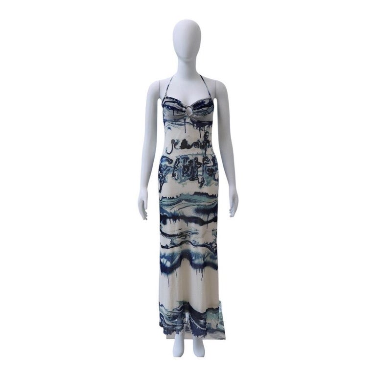 knee length dresses for ladies JEAN PAUL GAULTIER FLORAL MESH MIDI DRESS – TheLuxeLend
