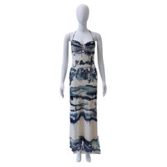 Jean Paul Gaultier “Curve” Printed Mesh Dress
