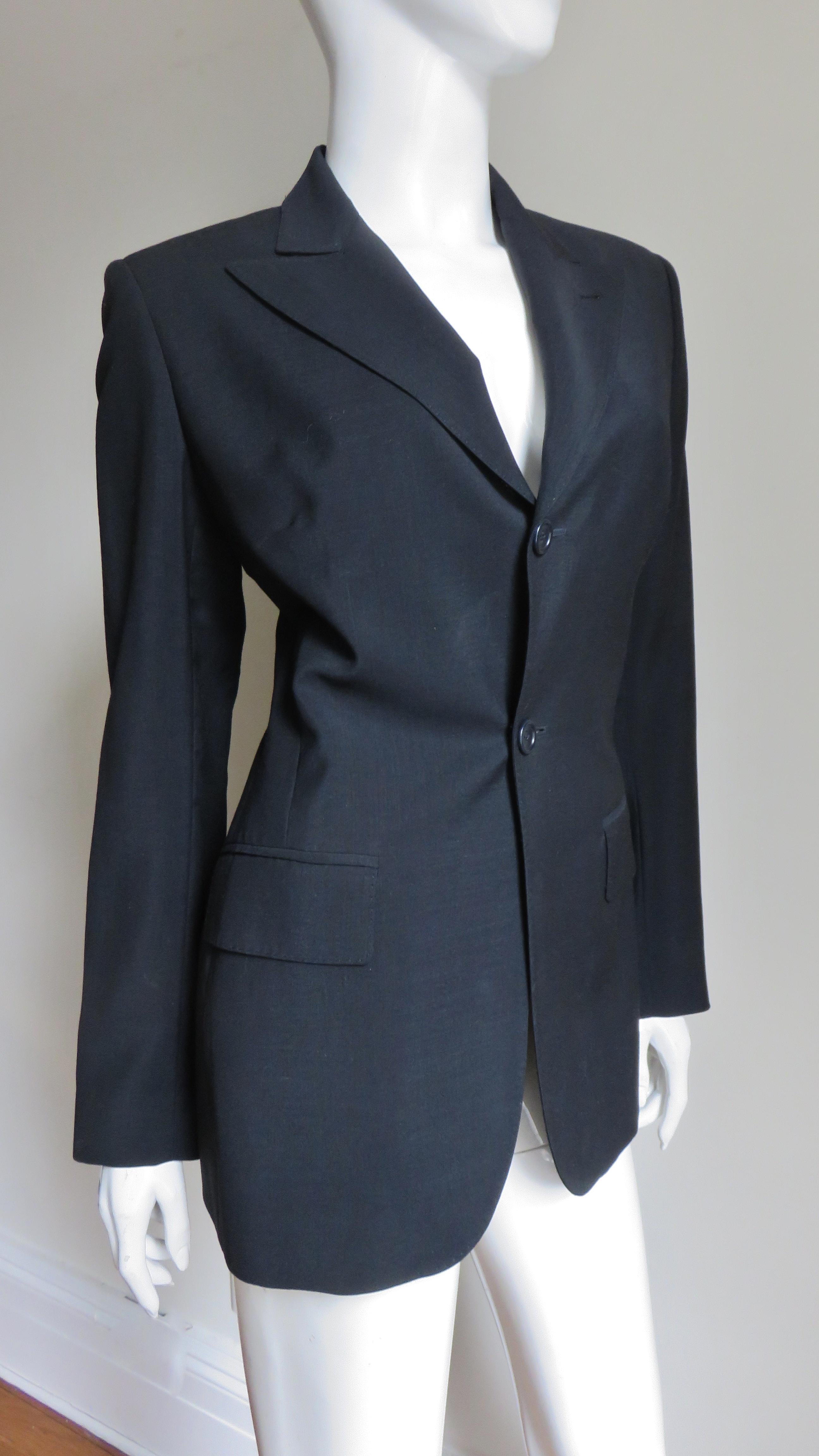 Jean Paul Gaultier Cut Out Back Blazer 6