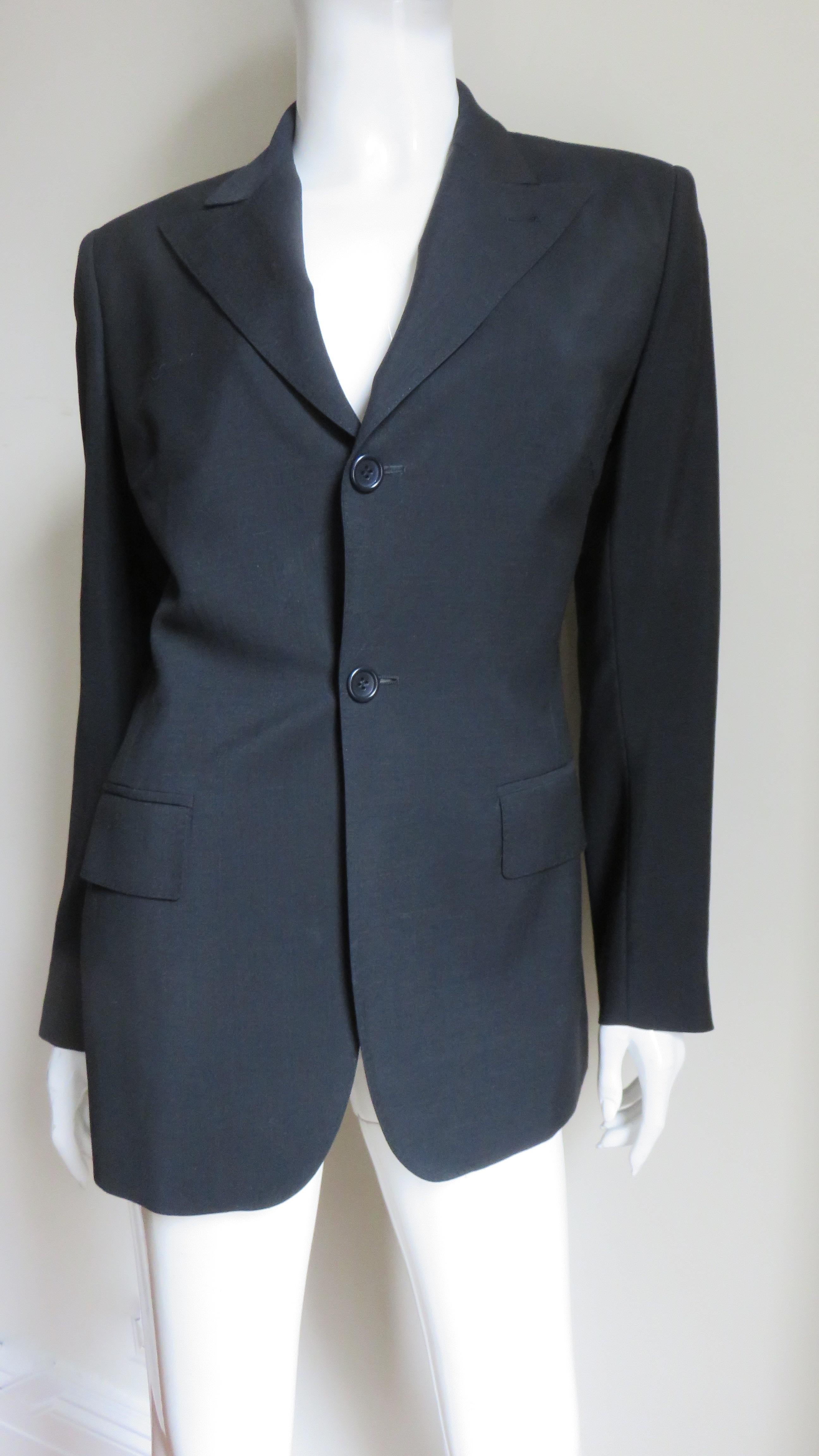 Jean Paul Gaultier Cut Out Back Blazer 8