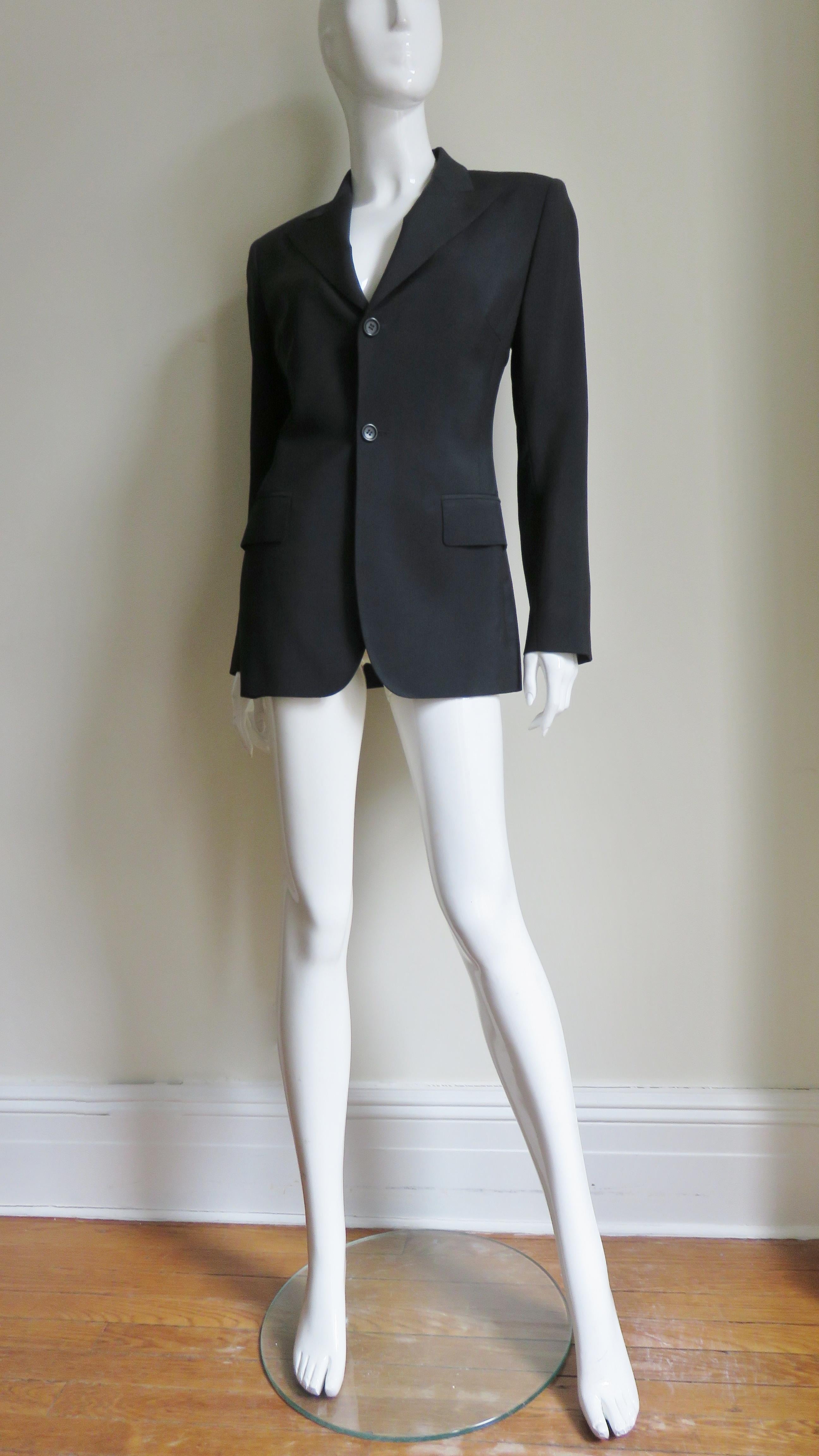 Jean Paul Gaultier Cut Out Back Blazer 10