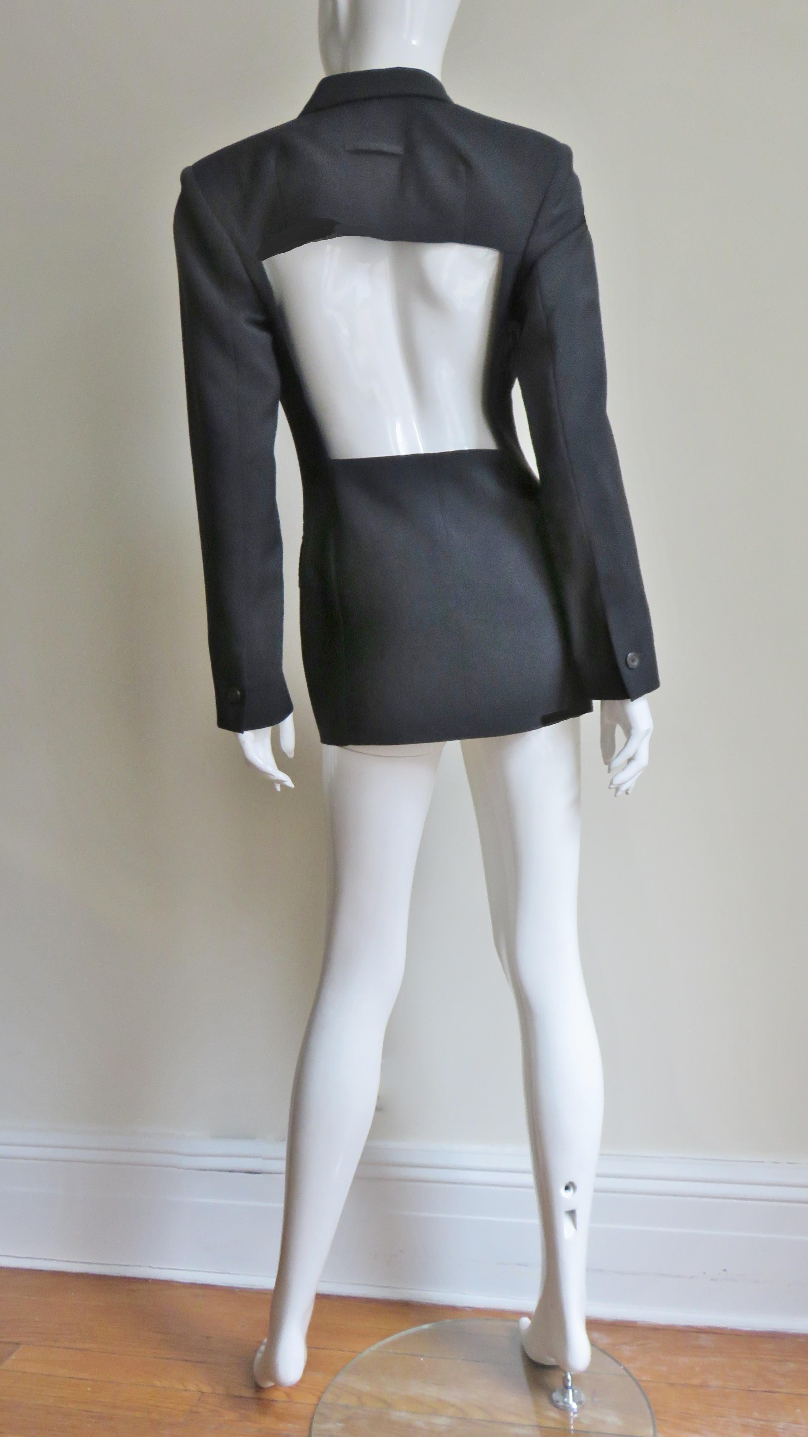 Women's Jean Paul Gaultier Cut Out Back Blazer