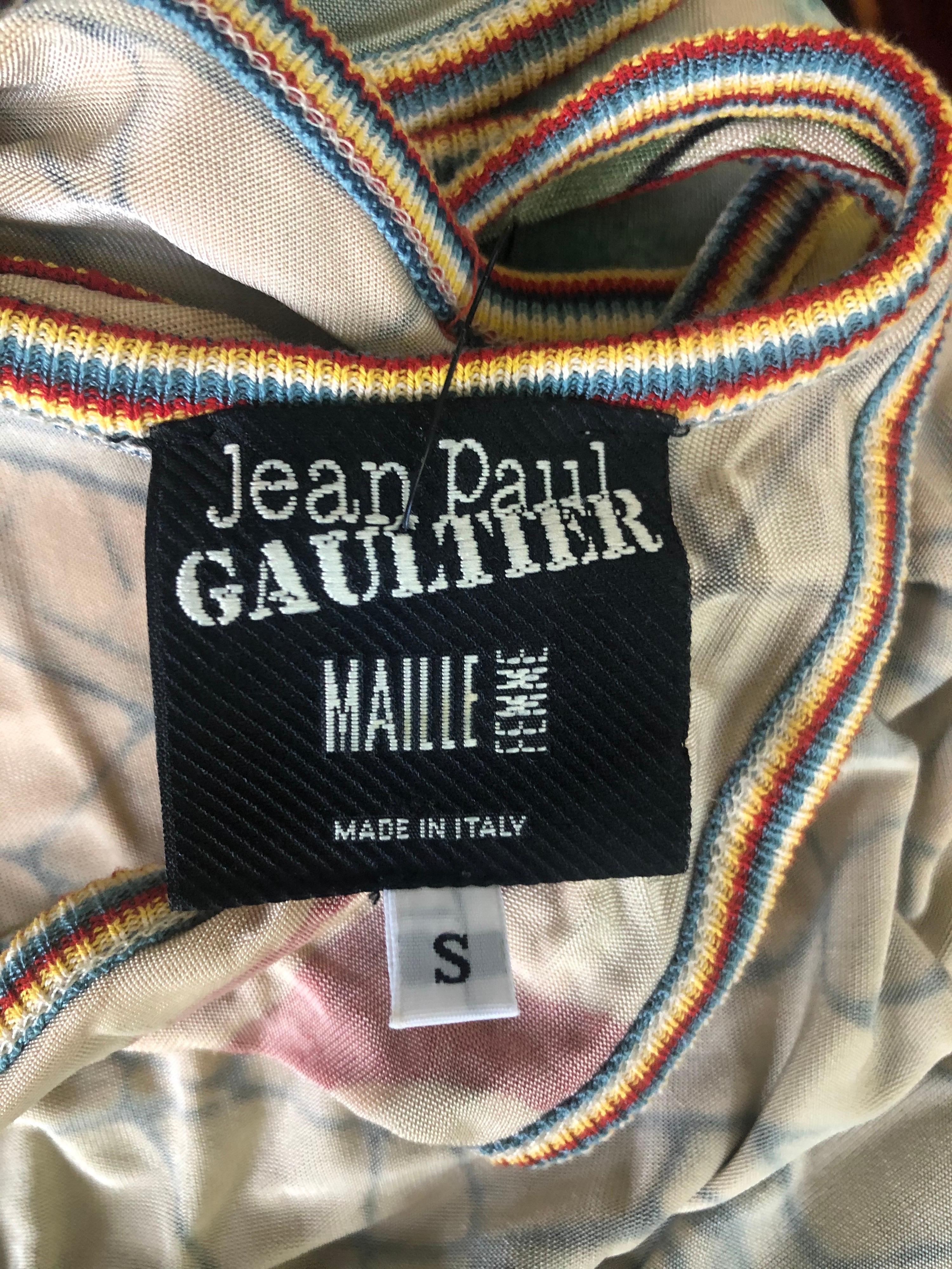 Beige Jean Paul Gaultier Cutout Open Back Maxi Dress