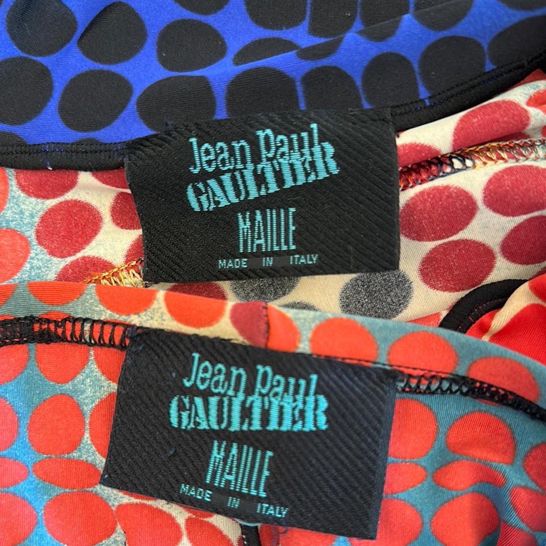 Jean Paul Gaultier Jeans, ensemble rosso a pois 95FW In condizioni buone in vendita a Hong Kong, HK