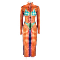 Jean Paul Gaultier Cyber Dots Lycra Dress