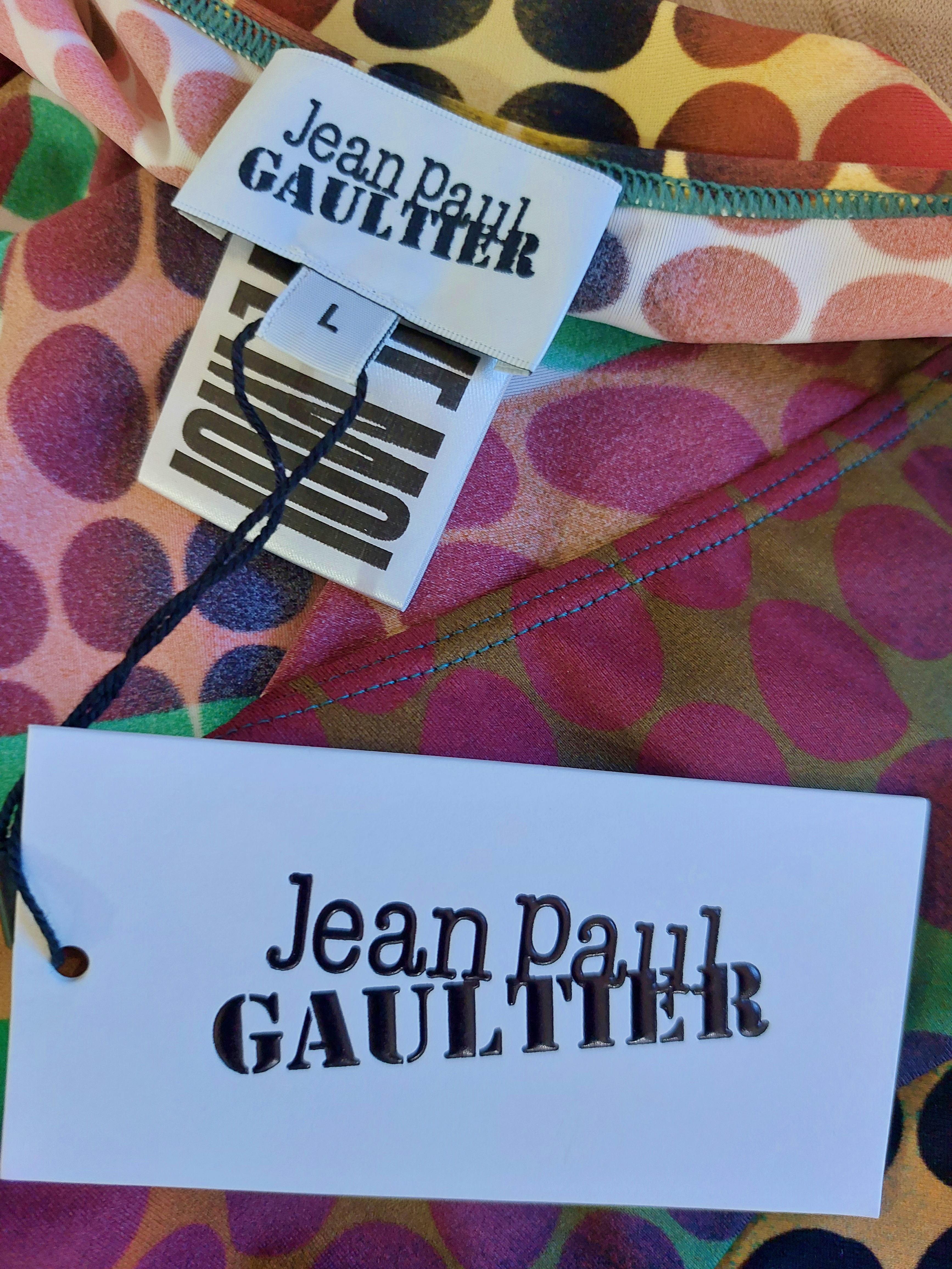  Jean-Paul Gaultier - Points psychédéliques Cyber  Optical Illusion Crop top Bustier  en vente 8