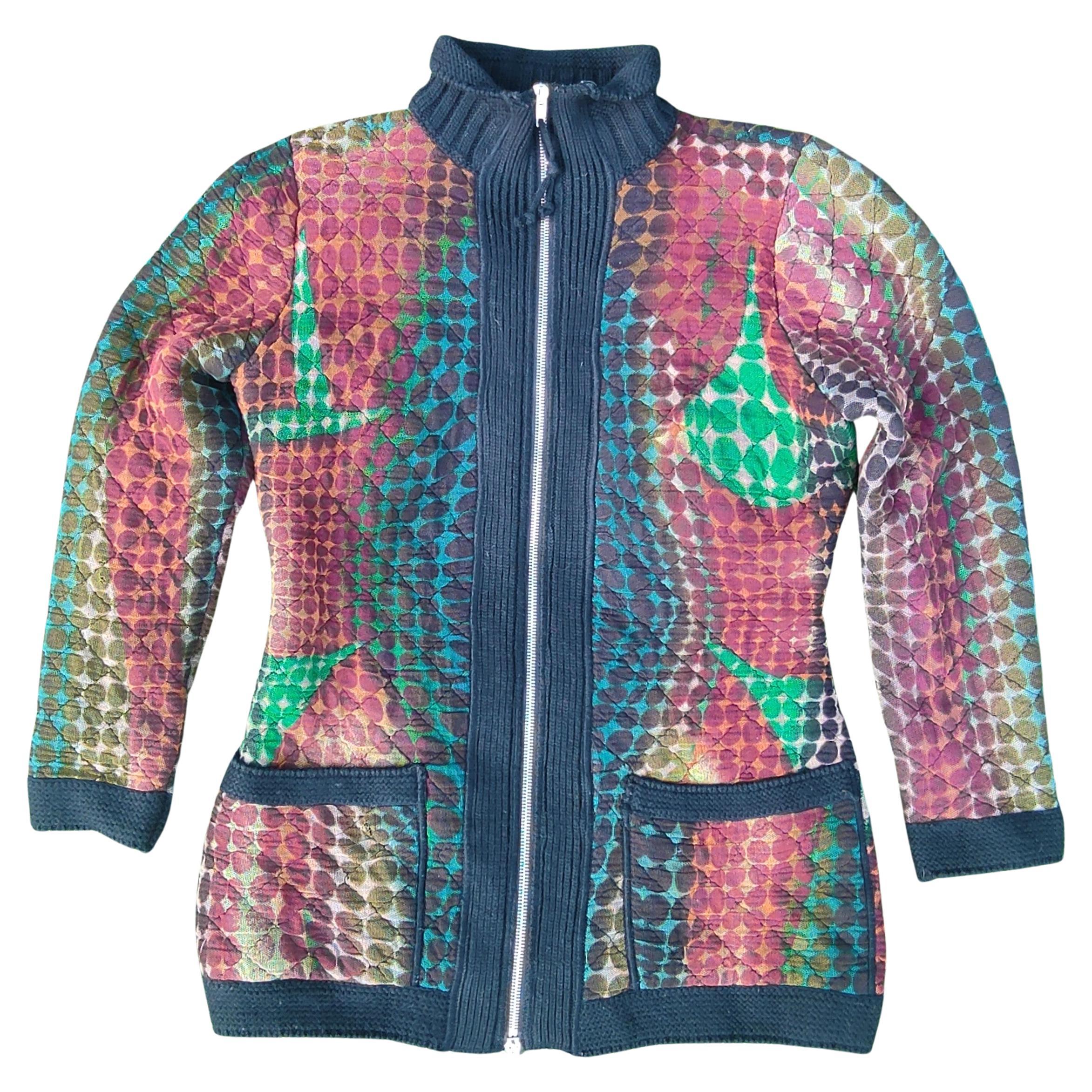 Jean Paul Gaultier Cyberbaba Cyberdot Optical Illusion 1995 Coat Jacket Dress