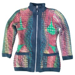 Jean Paul Gaultier Cyberbaba Cyberdot Optische Illusion 1995 Manteljacke Kleid