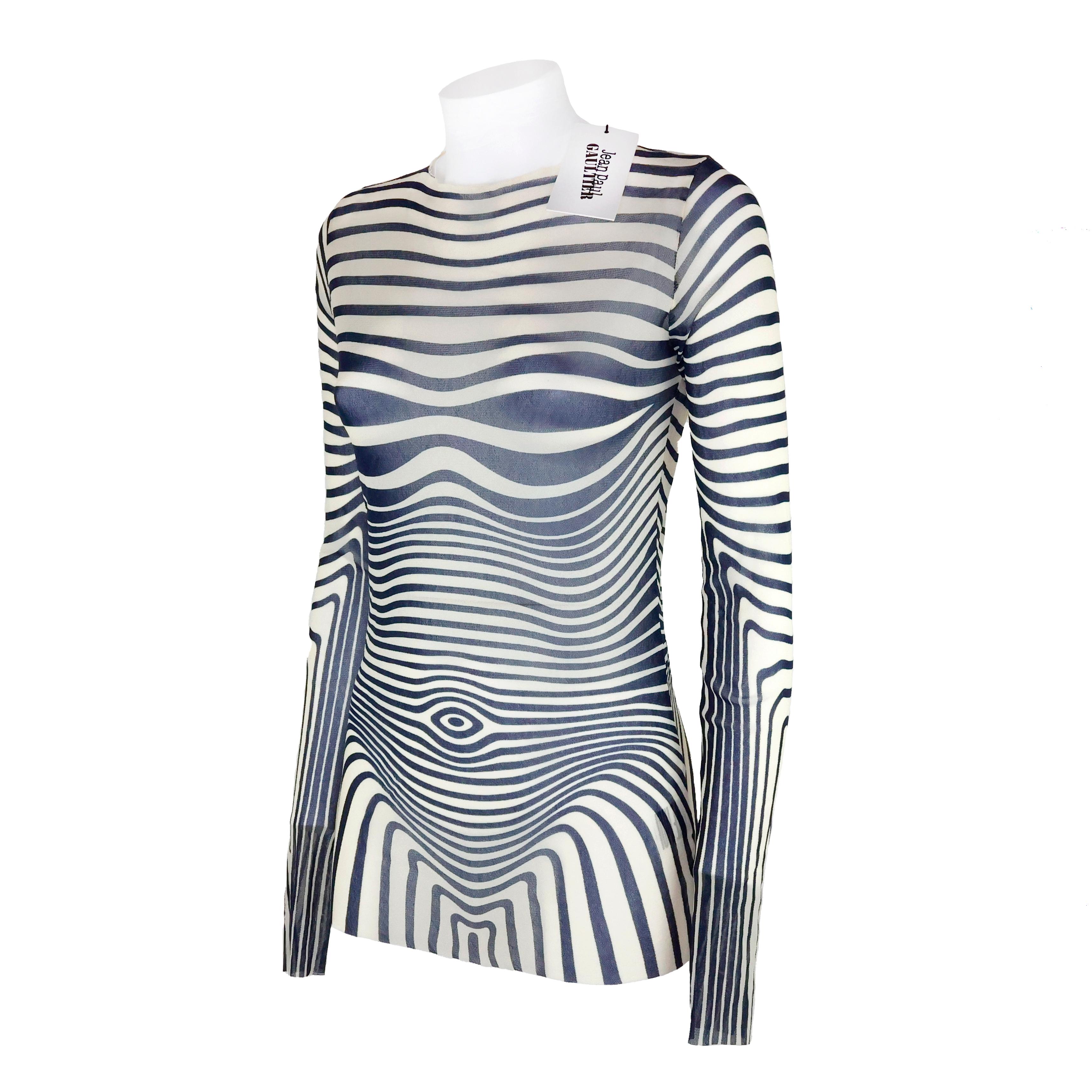 Gray Jean Paul Gaultier Cyberbaba Top For Sale