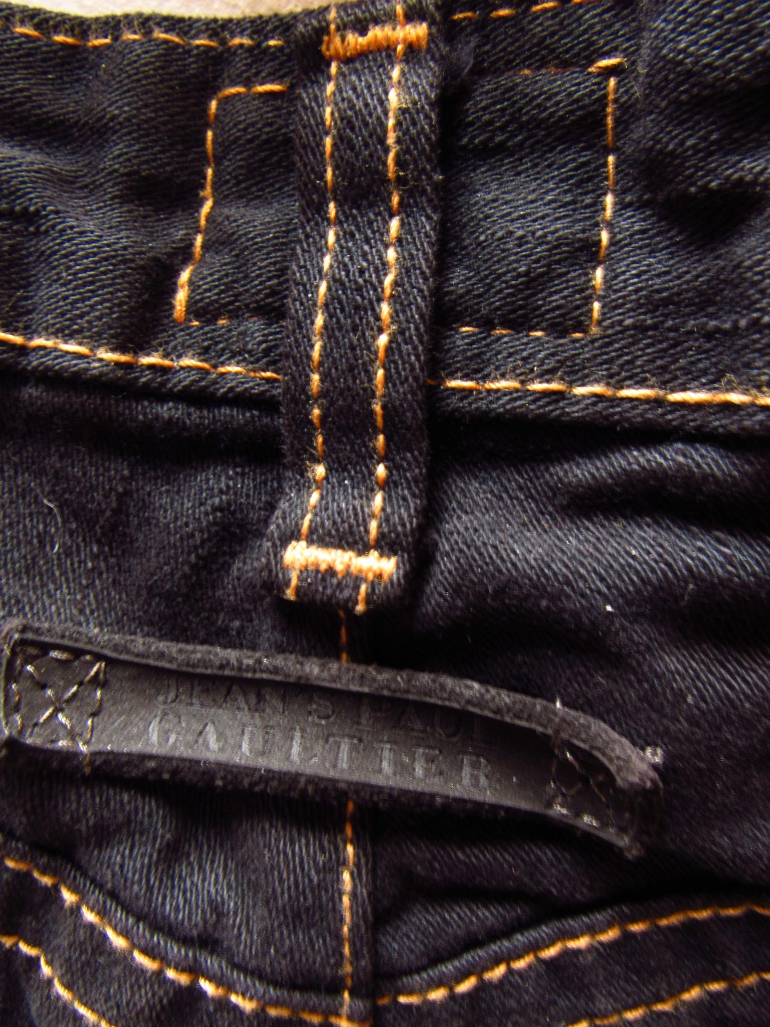 Women's Jean Paul Gaultier Dark Denim Jeans For Sale