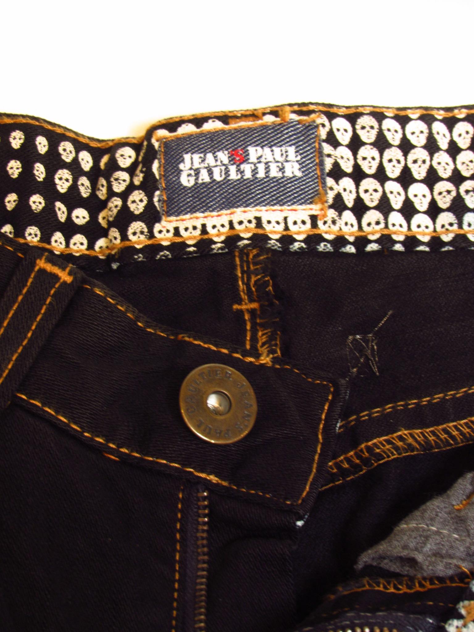 Jean Paul Gaultier Dark Denim Jeans For Sale 1