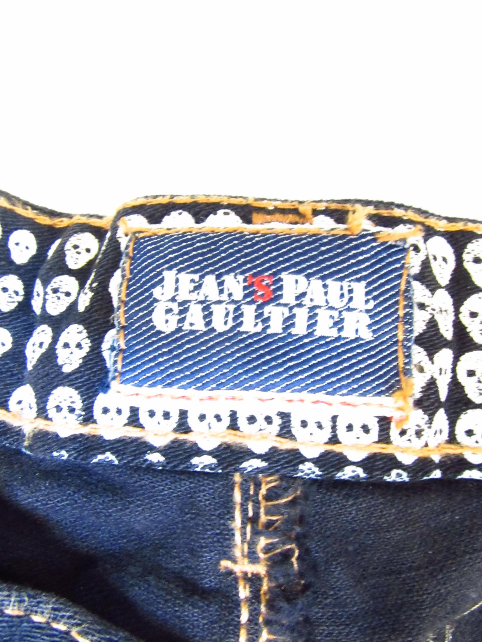 Jean Paul Gaultier Dark Denim Jeans For Sale 2