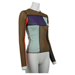 Jean Paul Gaultier Deconstructed Patchwork Mesh Top, Late 1990s