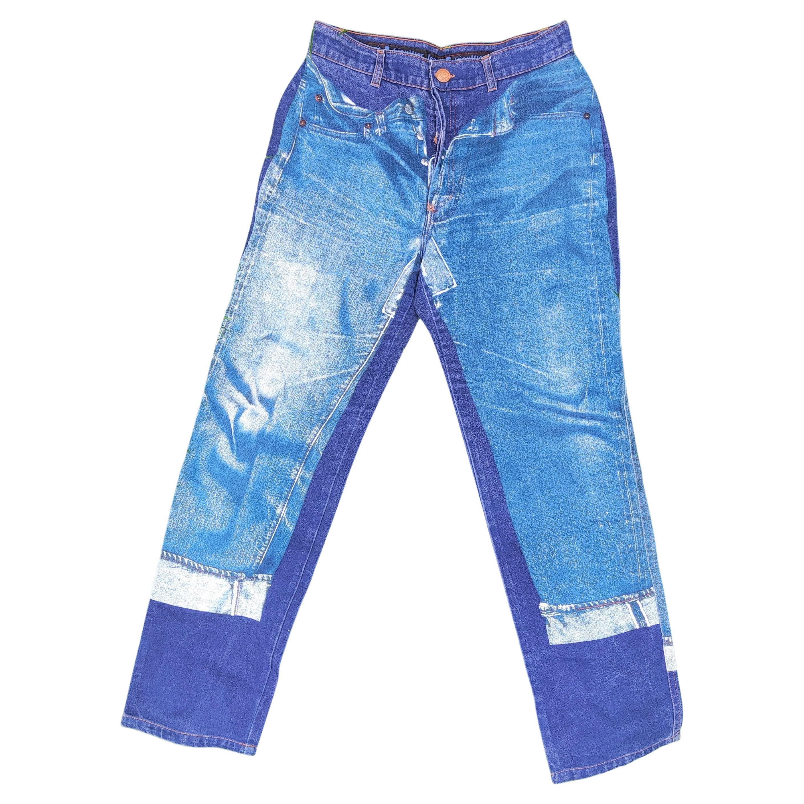 Abbigliamento Abbigliamento genere neutro per adulti Jeans Jean Paul Gaultier Vintage Lightwash Baggy Wide jeans denim 